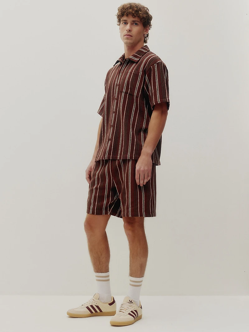 textured stripe shirt