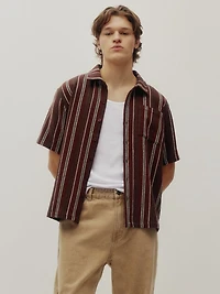 textured stripe shirt