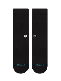 icon crew sock black