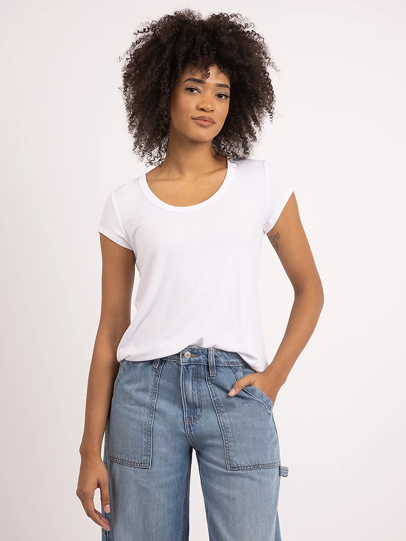 ashlin scoop neck t-shirt