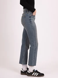 cropped flare jean medium authentic