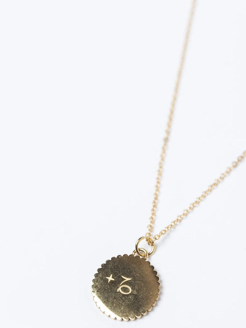 dainty zodiac necklace gold
