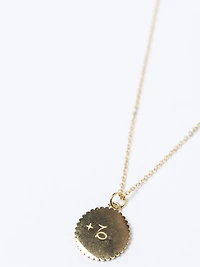 dainty zodiac necklace gold