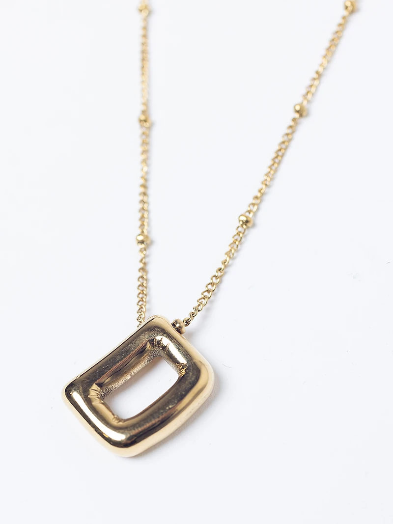 helium bubble initial necklace "D"