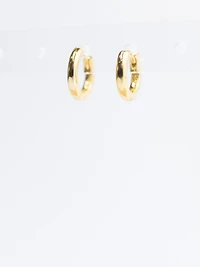 mini huggie earrings gold
