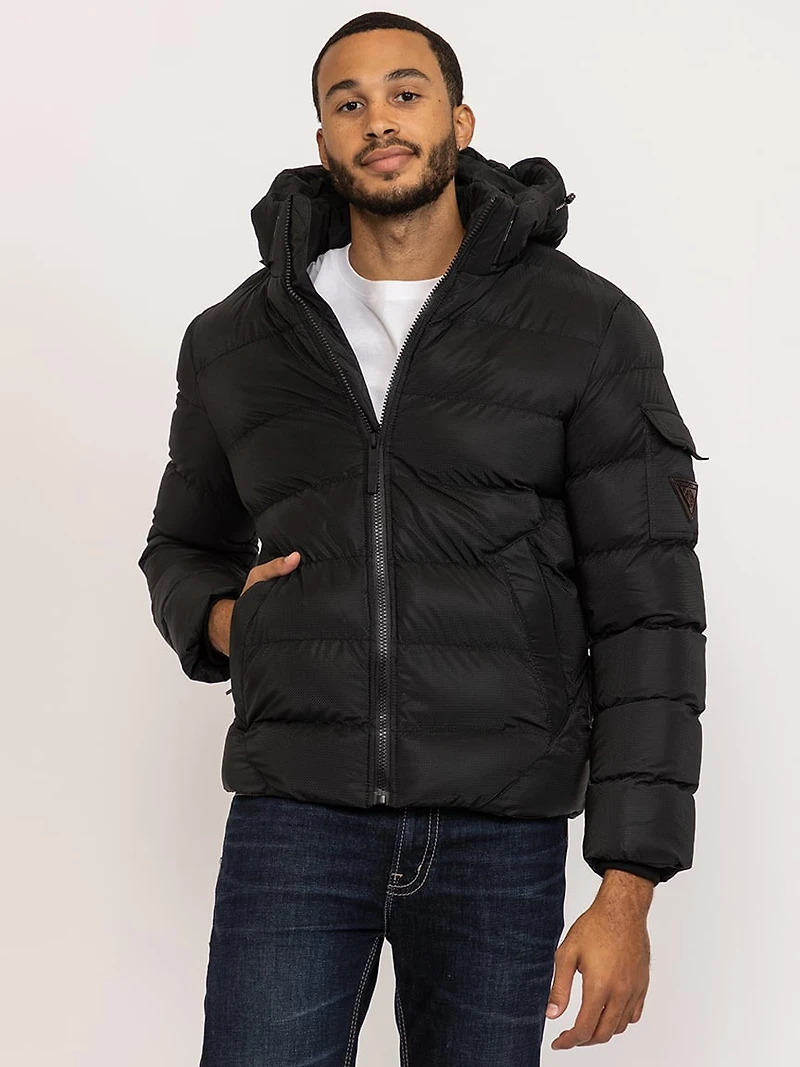 matte shine puffer jacket