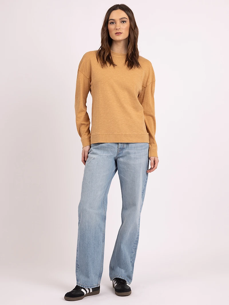 joni crew neck top