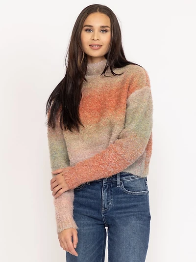 boucle crewneck sweater
