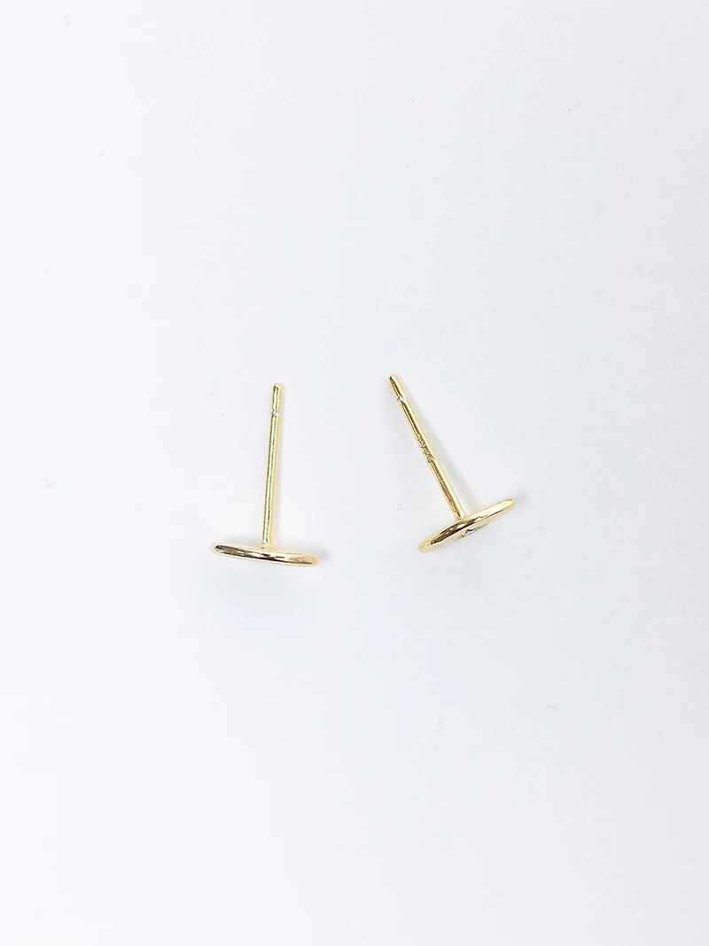 astra stud earrings gold