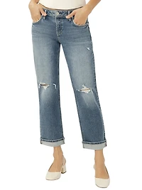 Chelsea Mid Rise Straight Leg Jeans