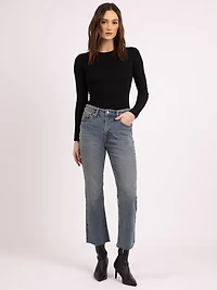 cropped flare jean medium authentic
