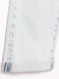 hickory stripe cropped jean light authentic