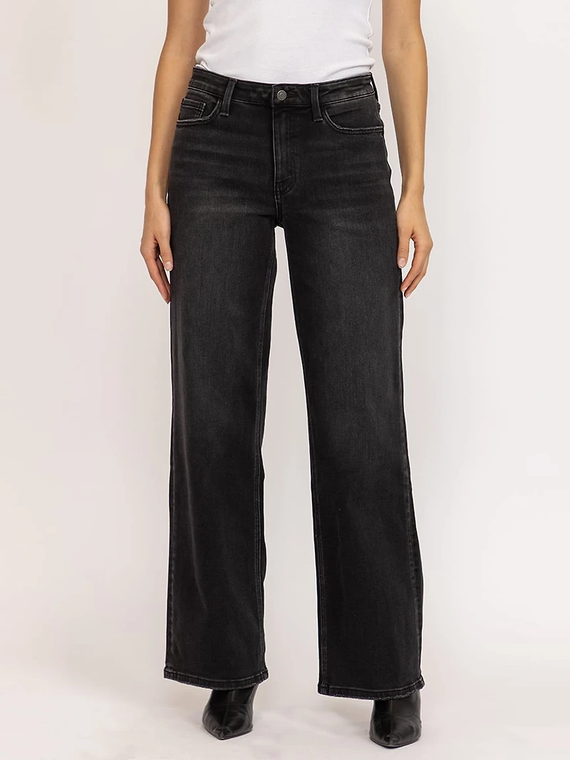 high rise loose fit jean