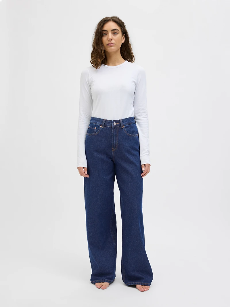 tokyo wide leg jean dark authentic