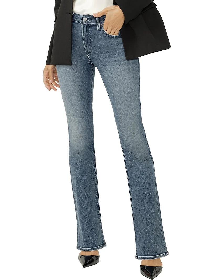 Most Wanted Mid Rise Skinny Flare Jeans