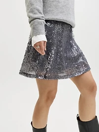 tara sequin mini skirt