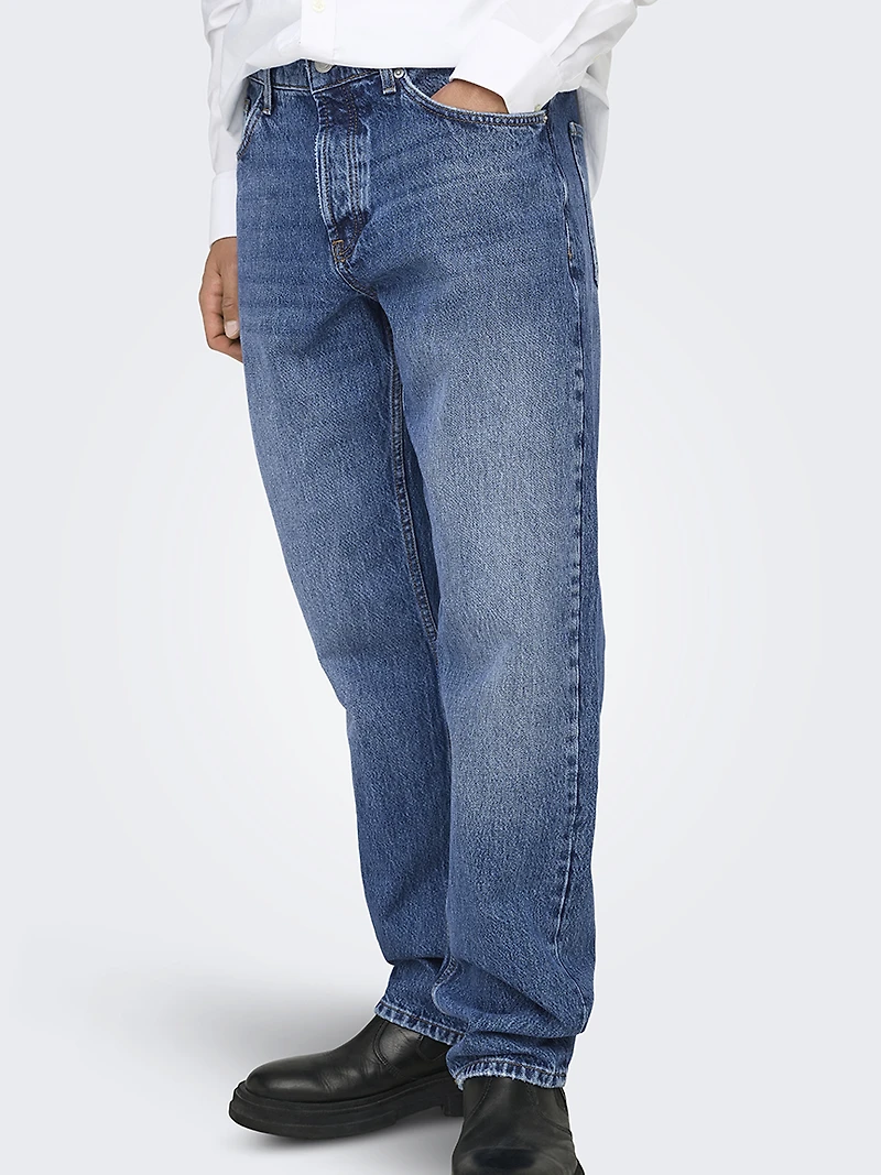 edge straight jean medium wash