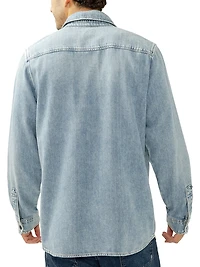 Denim Button-Up Shirt