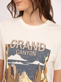 grand canyon crew neck graphic t-shirt