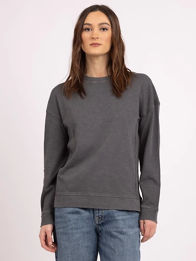 joni crew neck top