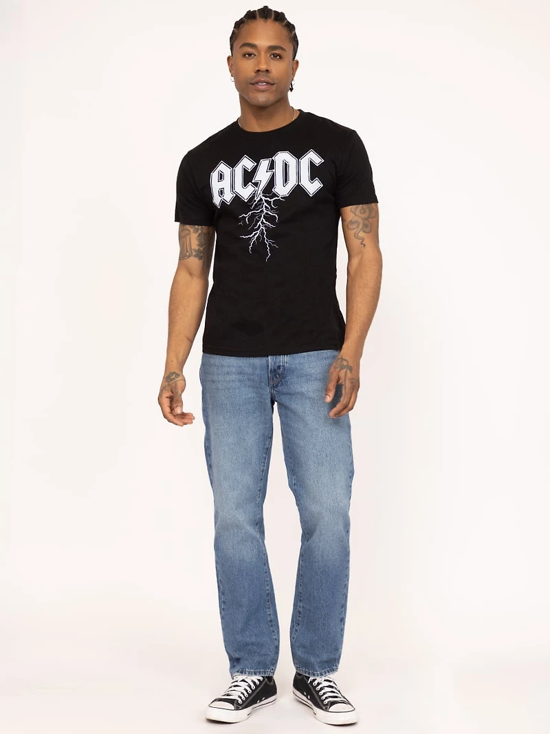 unisex acdc lightning graphic tee
