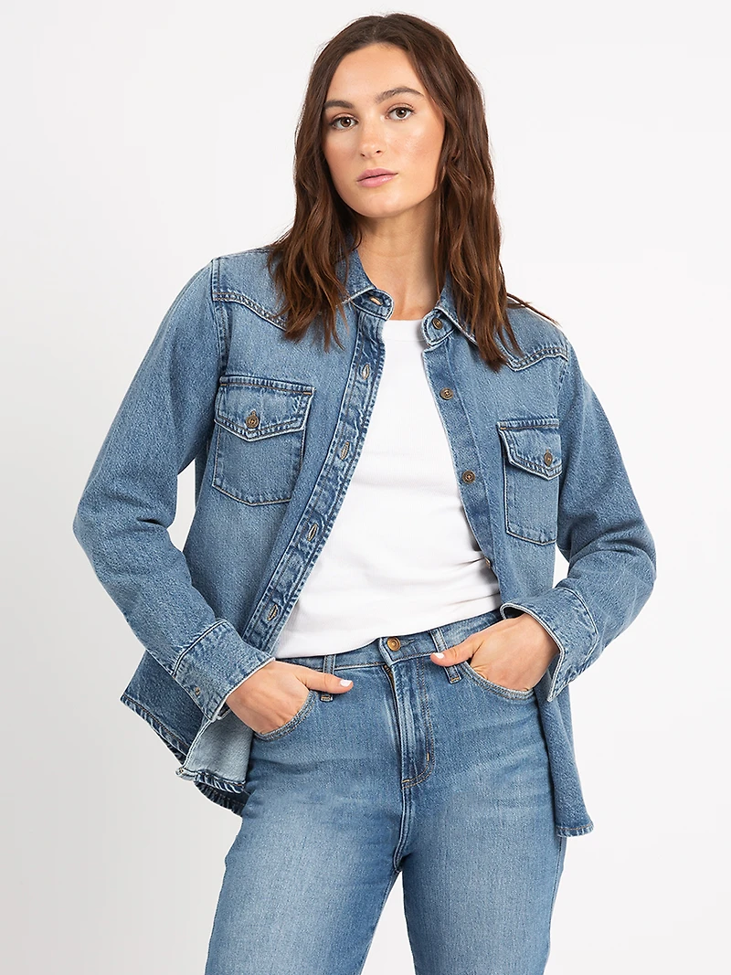 lainey denim shirt