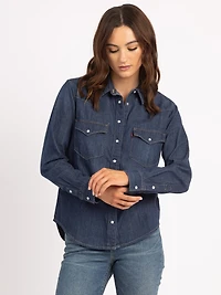 the ultimate western denim shirt