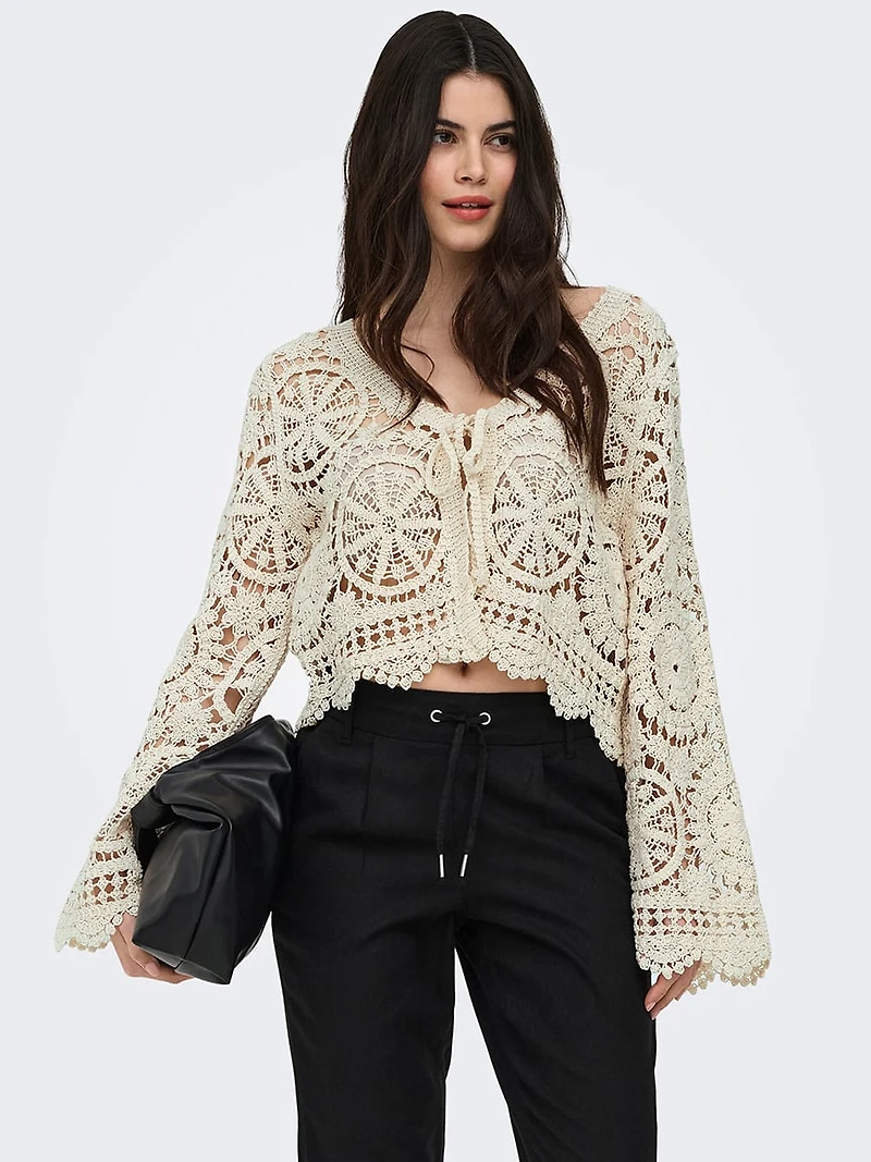 waterly crochet cardigan