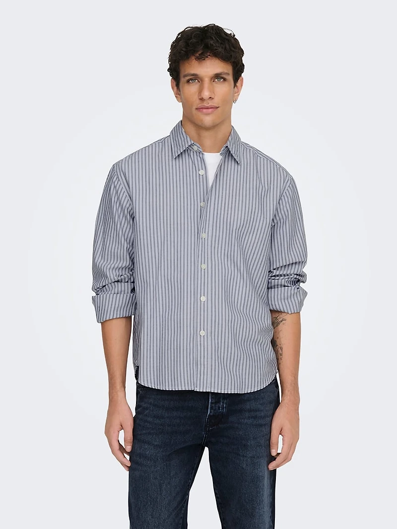 giorgio relaxed stripe shirt