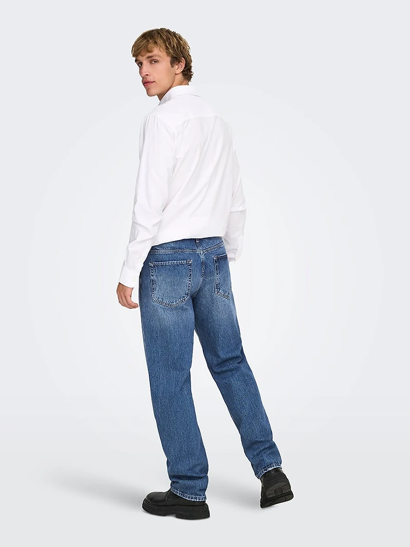 edge straight jean medium wash
