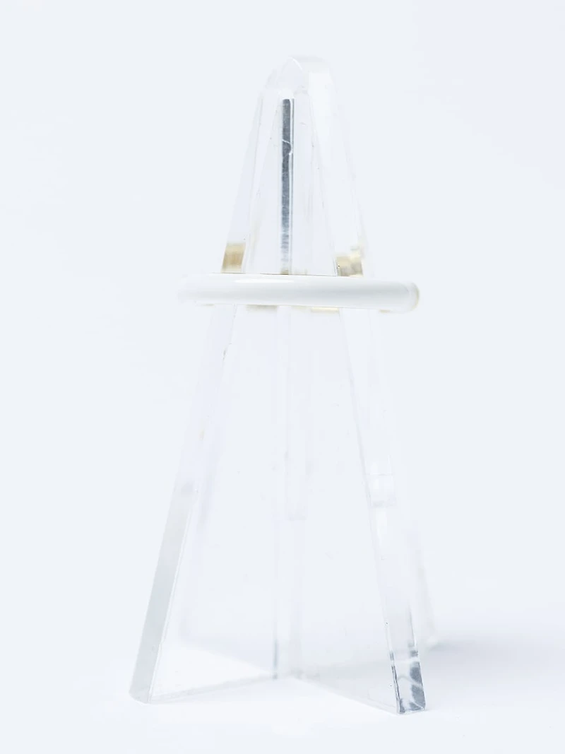 candy enamel ring white