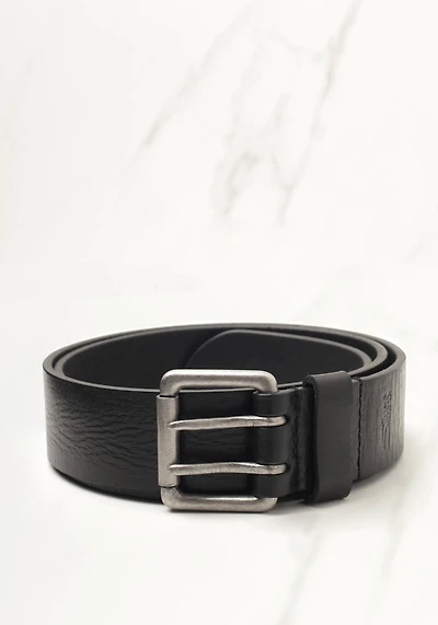 silver belt w antique nickel buckle
