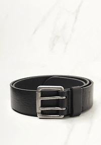 silver belt w antique nickel buckle