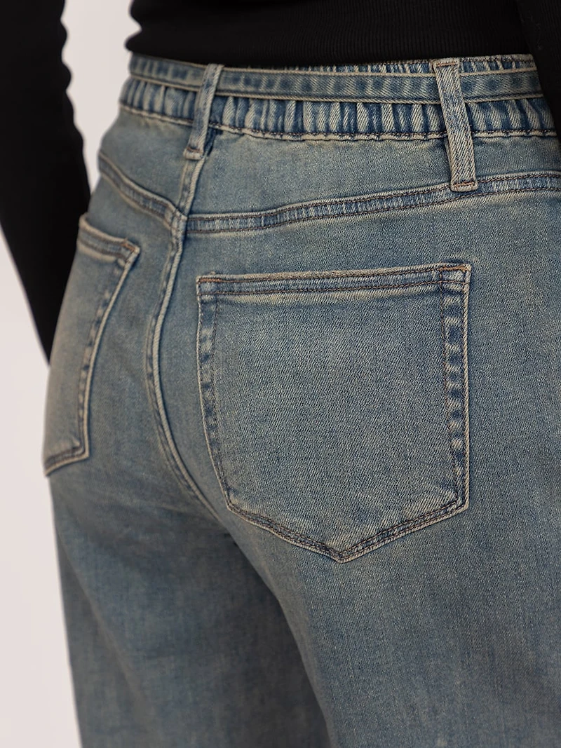 high rise baggy wide leg jean