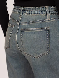 high rise baggy wide leg jean