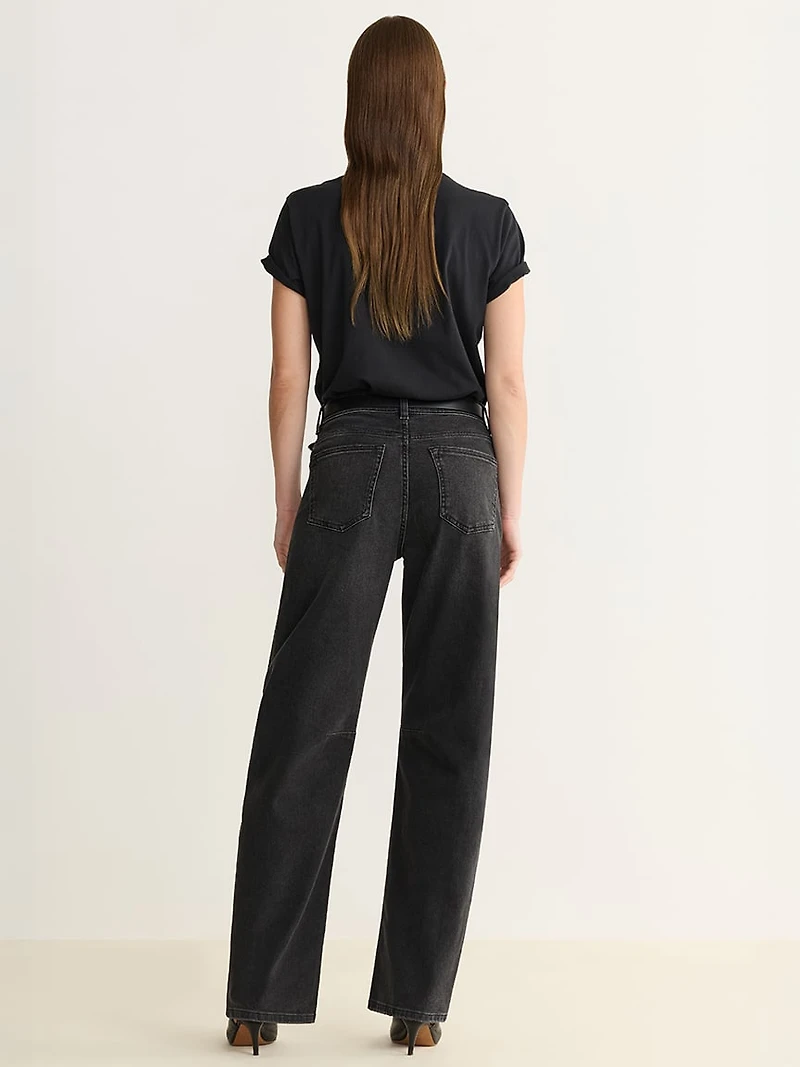 BNA soft curve barrel jeans night