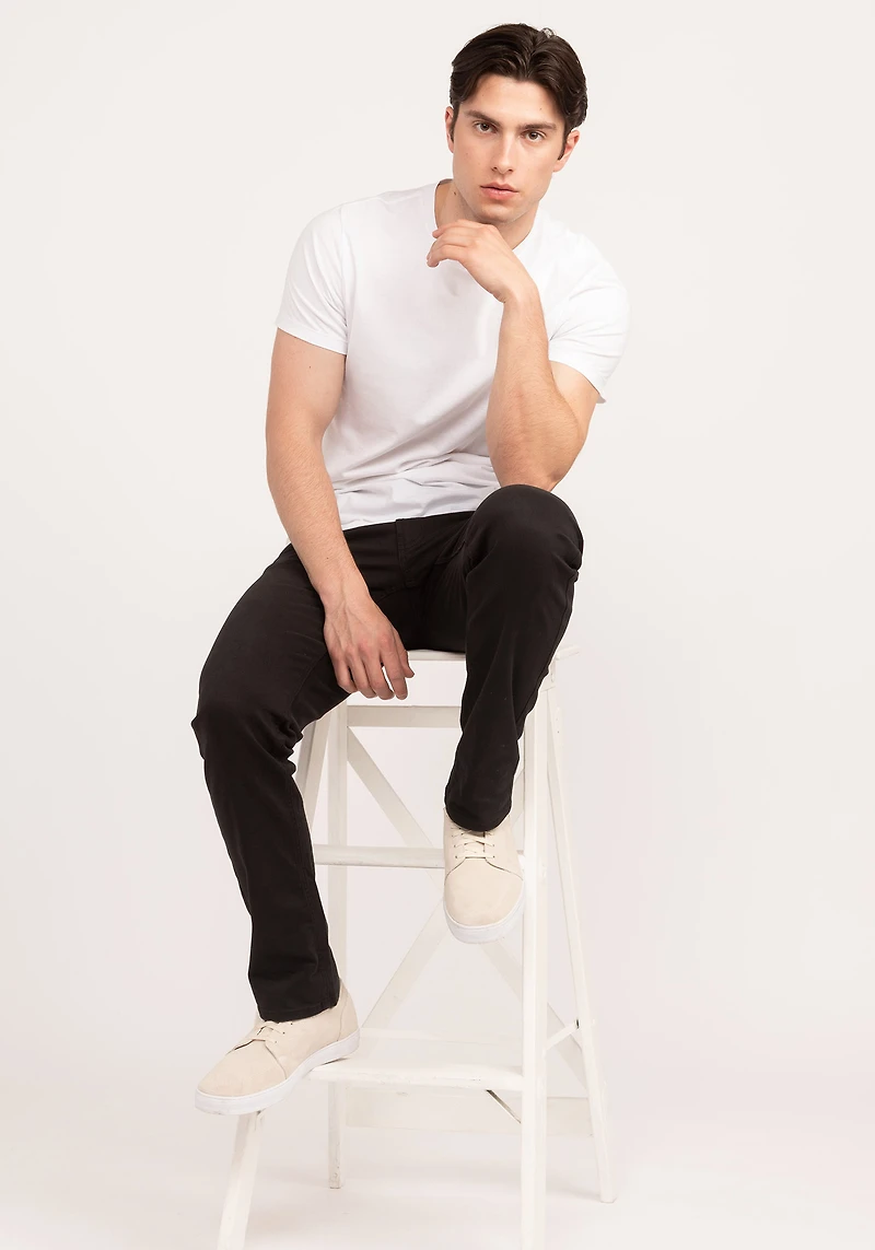 jackson mens' slim straight black jean