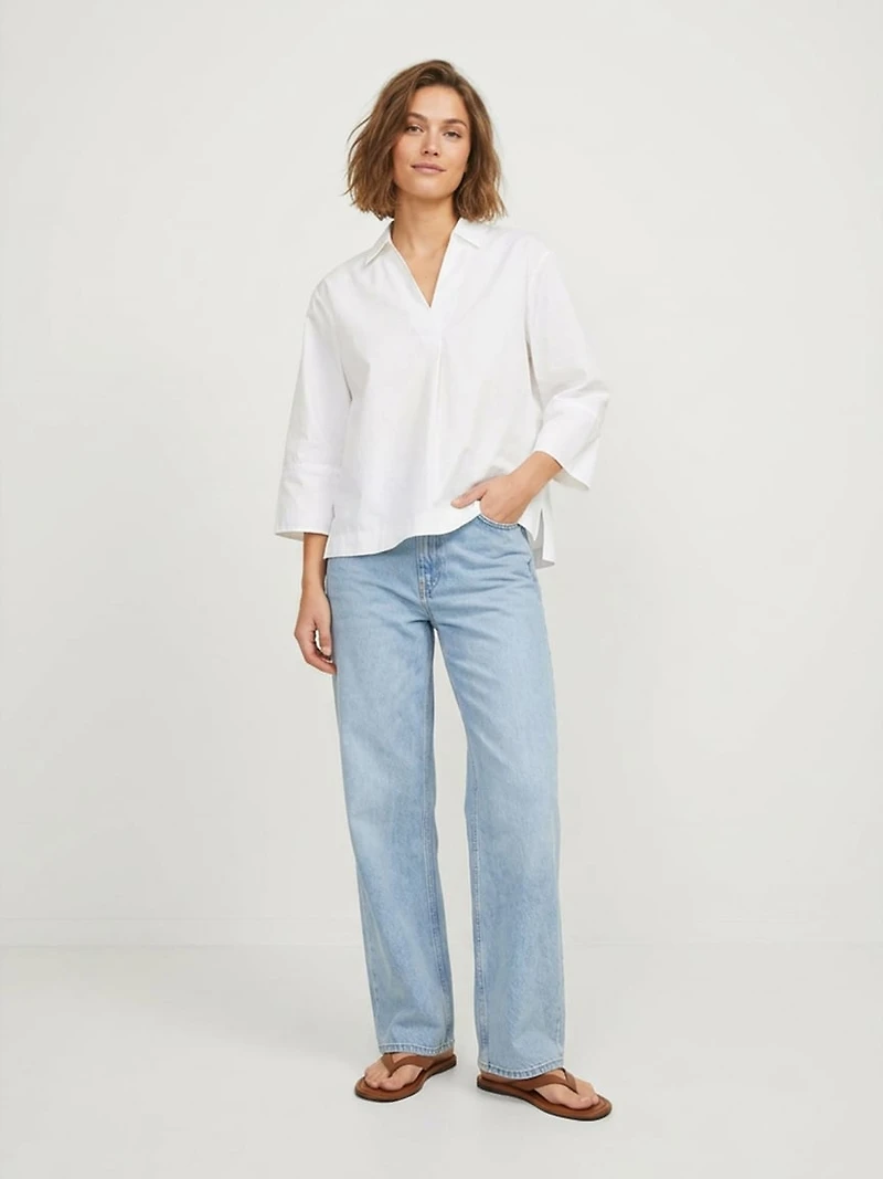 caro poplin blouse