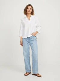 caro poplin blouse