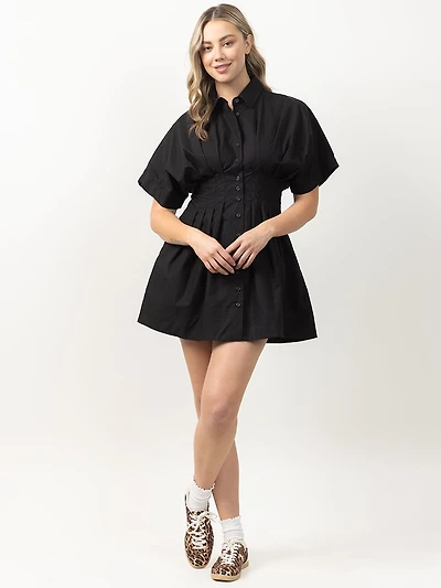 short poplin dress