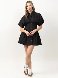 short poplin dress