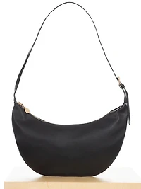 slouchy crossbody - black pebble