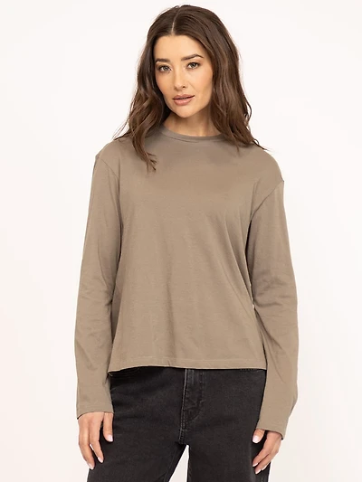 long sleeve tee olive