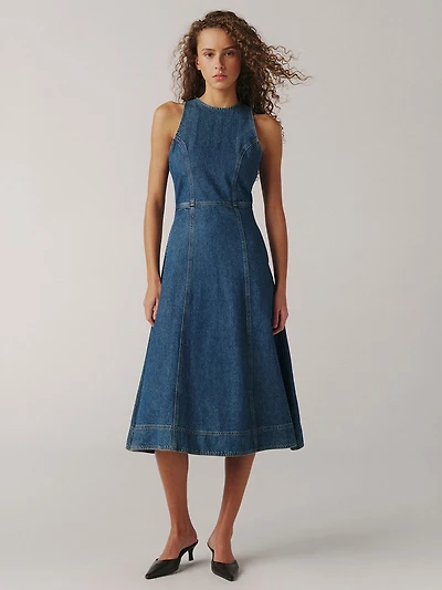southern belle denim dress