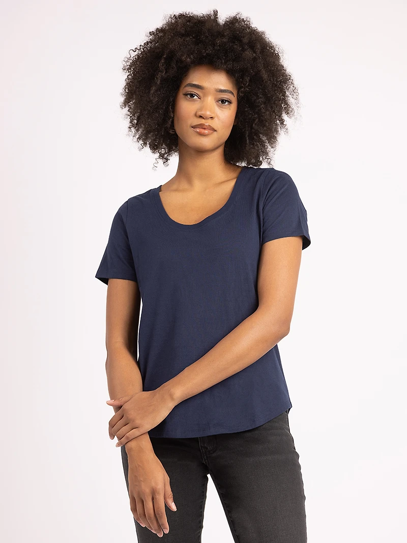 saige scoop neck t-shirt