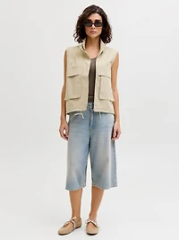 kyoto baggy denim shorts