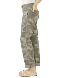 Chelsea Mid Rise Straight Leg Camo Jeans