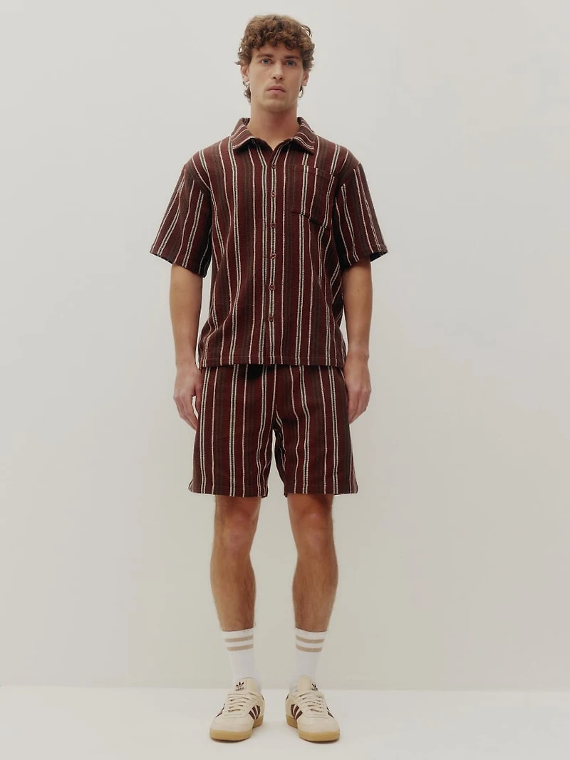 textured stripe shirt