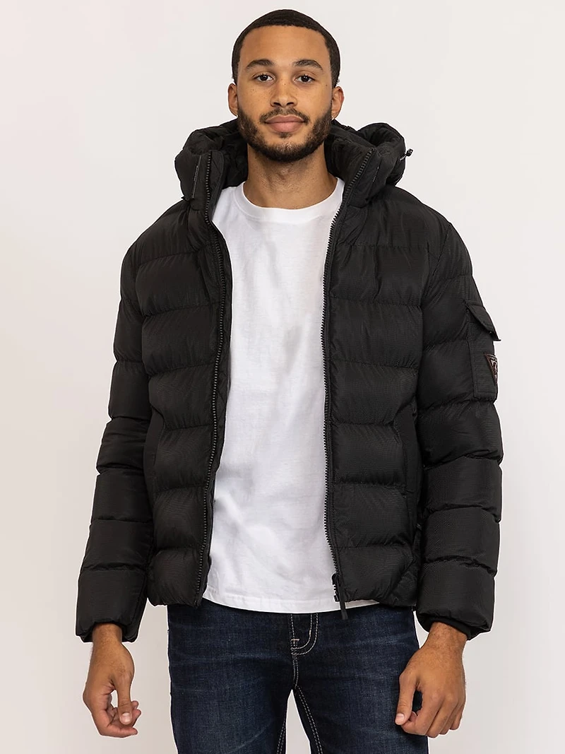 matte shine puffer jacket