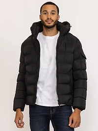 matte shine puffer jacket